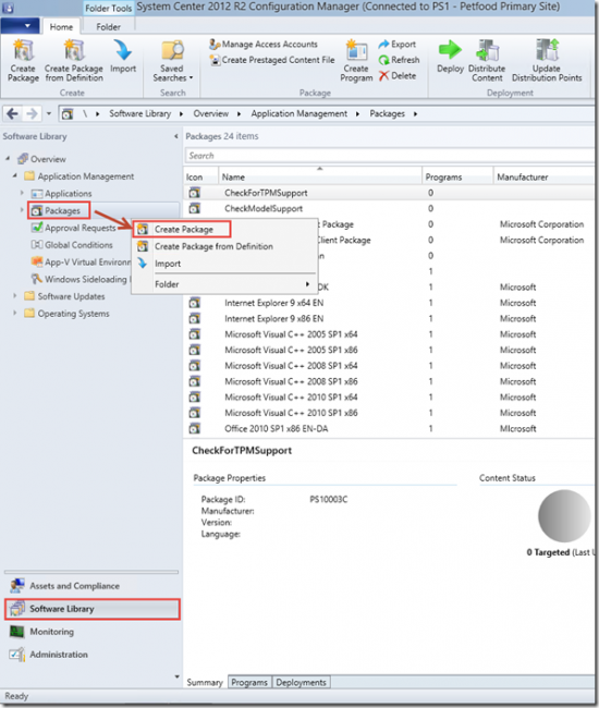configuration manager 2012 application wizard